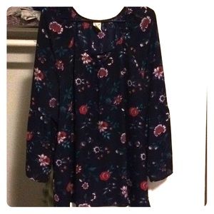 Faded Glory Floral Blouse